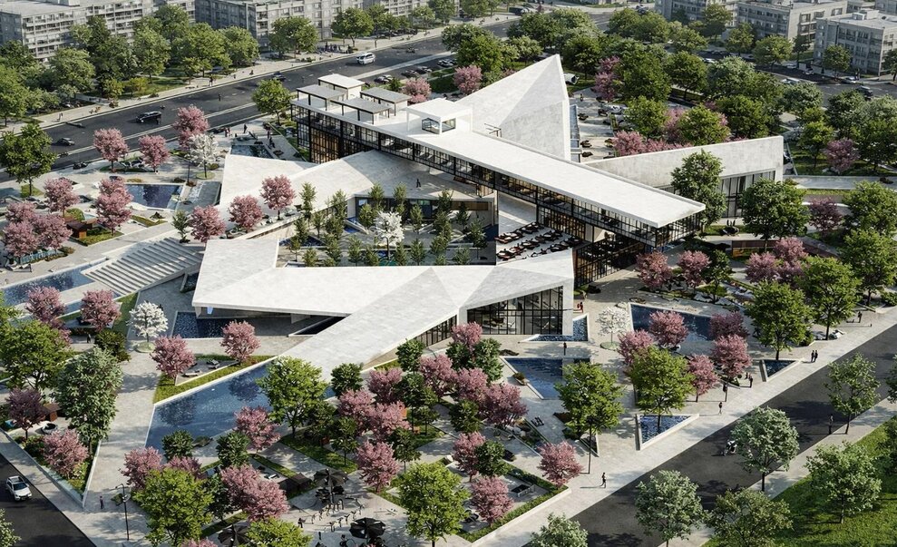 Aerial view of a MORPHEUS cultural project